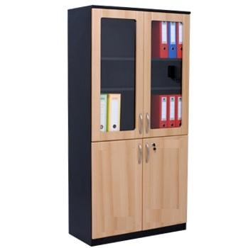 ARMOIRE A 02 PORTES MDF ET  02 PORTES VITREES